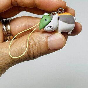 Tarts Natsume Neko Sensei Cat Strap Rope Cord Phone Charm Hangtag Funny Fat Leaf